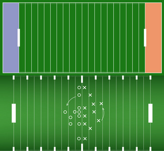 美式橄榄球场背景 eps10 矢量集