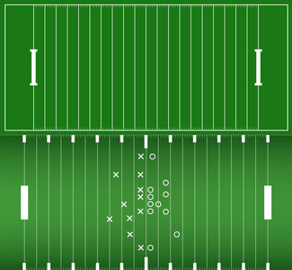 美式橄榄球场背景 eps10 矢量集