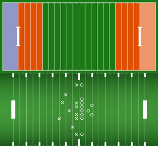 美式橄榄球场背景 eps10 矢量集