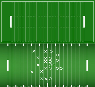 美式橄榄球场背景 eps10 矢量集