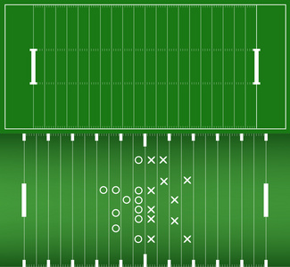 美式橄榄球场背景 eps10 矢量集
