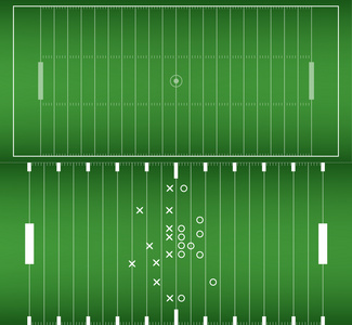 美式橄榄球场背景 eps10 矢量集