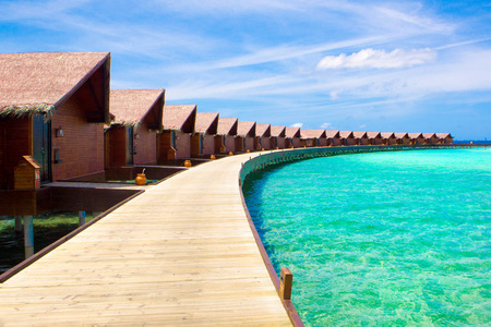 印度洋马尔代夫水上木屋别墅图片