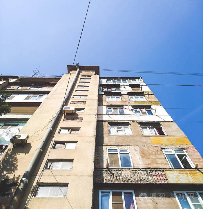 多层住宅建筑与贫困人口没有修理照片 正版商用图片08kfia 摄图新视界