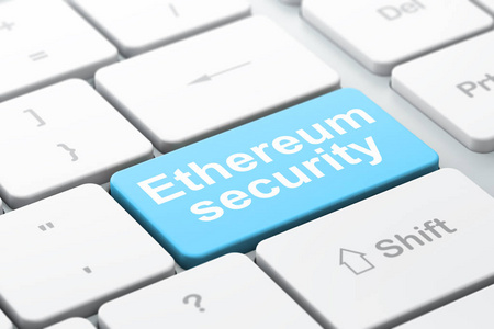 Cryptocurrency 理念 电脑键盘背景下的 Ethereum 安全