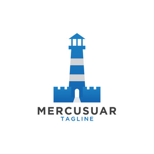 mercusuar 标志设计模板矢量示意图