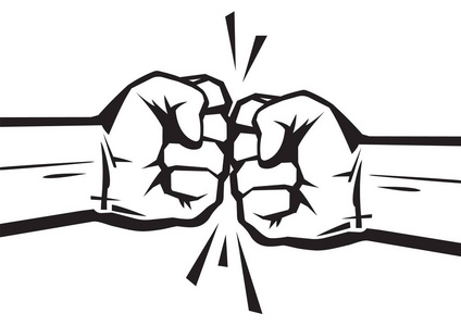 两个拳头图片-两个拳头素材-两个拳头插画-摄图新视界