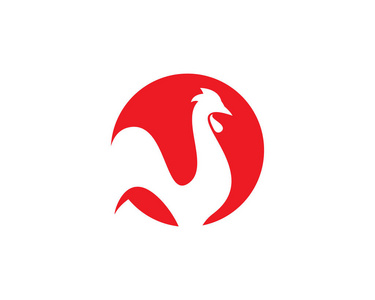 公鸡插画图片