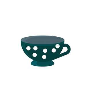 茶杯图标矢量隔离白色背景为您的 web 和移动应用程序设计, 茶杯徽标概念