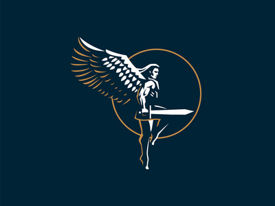 天使男矢量会徽照片