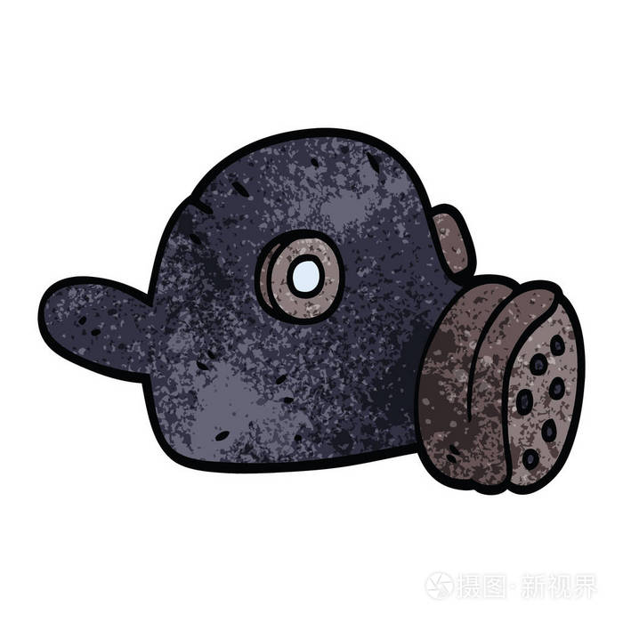 动画片涂鸦防毒面具