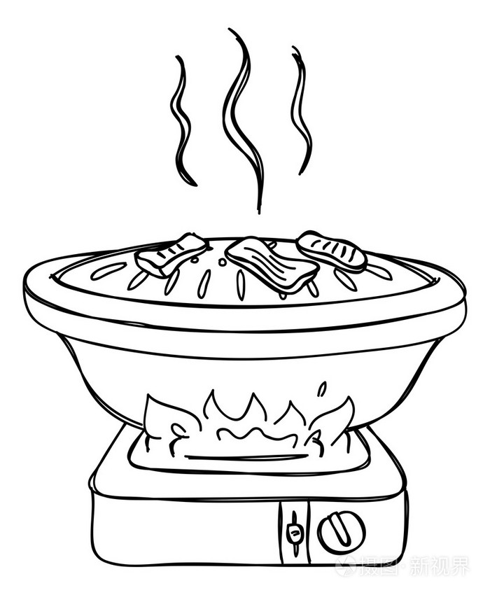 烤肉盘插画-正版商用图片08lgyc-摄图新视界