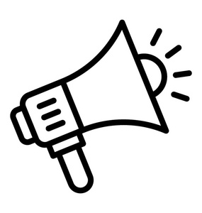 喇叭宣传用于宣传的扩音器喇叭照片