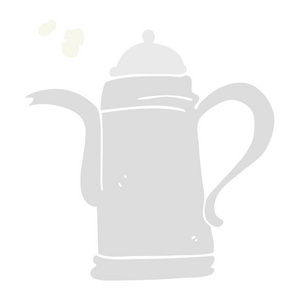 咖啡壶纯色例证