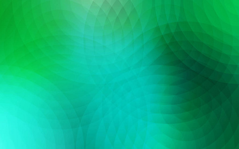 带圆圈的浅绿色矢量模板。抽象例证以彩色气泡在自然样式。美丽的设计为您的商业广告