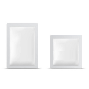 食品包装袋的空白.向量照片