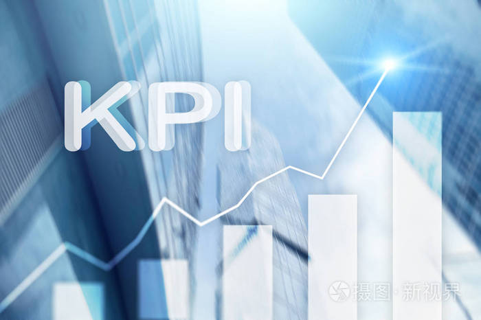 模糊背景下的kpi关键绩效指标图