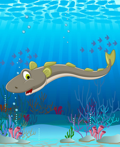 电鳗图片-电鳗素材-电鳗插画-摄图新视界