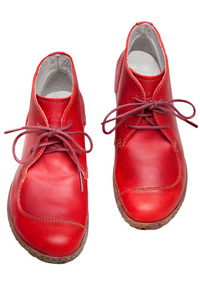 红色女靴子