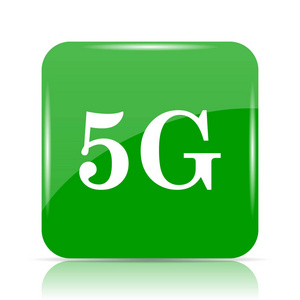 5g 图标。白色背景上的互联网按钮