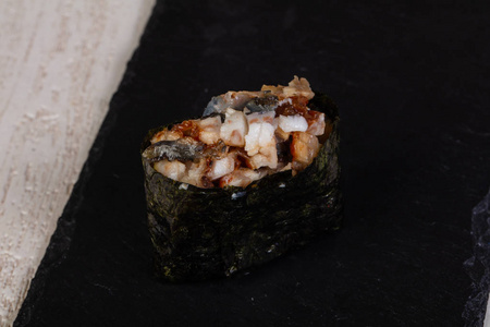 寿司军舰日本传统军舰寿司鳗鱼照片