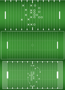美式橄榄球场背景 eps10 矢量集