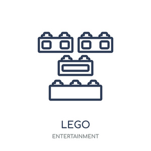 乐高图标.乐高线性符号设计从娱乐收藏照片
