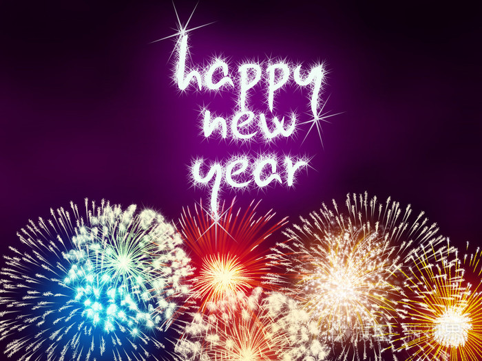 快乐的新年烟火烟花