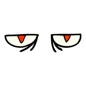 格格纹理插图卡通的眼睛
