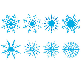 一百不同雪花图片