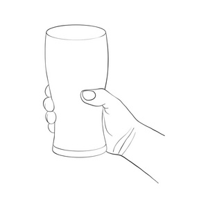 啤酒用玻璃手