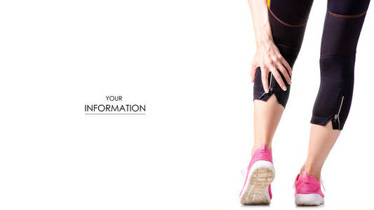 女性腿运动打底裤运动鞋体育锻炼模式