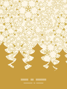 矢量抽象漩涡旧纸张纹理圣诞树轮廓模式框架卡模板