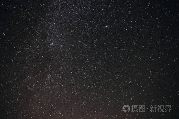 与银河的灰色星空夜空背景