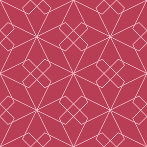 红色几何装饰品。网络纺织品和墙纸无缝模式