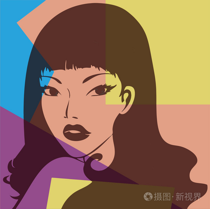 波普艺术.女人的画像