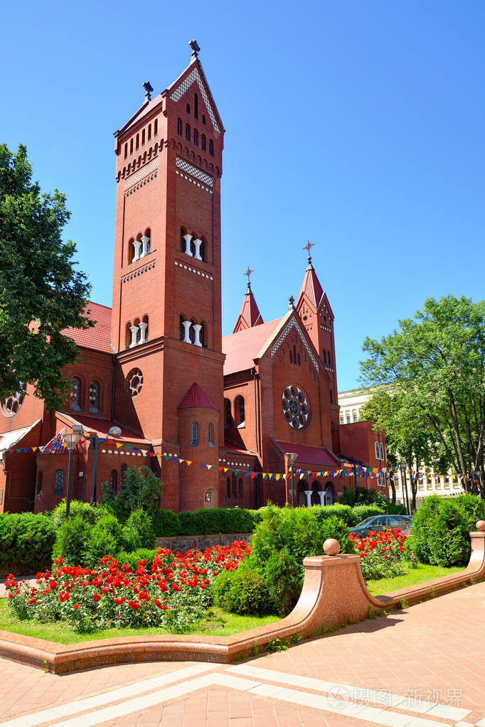 在白俄罗斯明斯克的圣西门和圣赫勒拿教堂