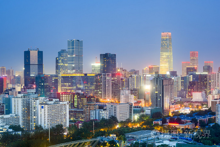 北京,中国城市景观