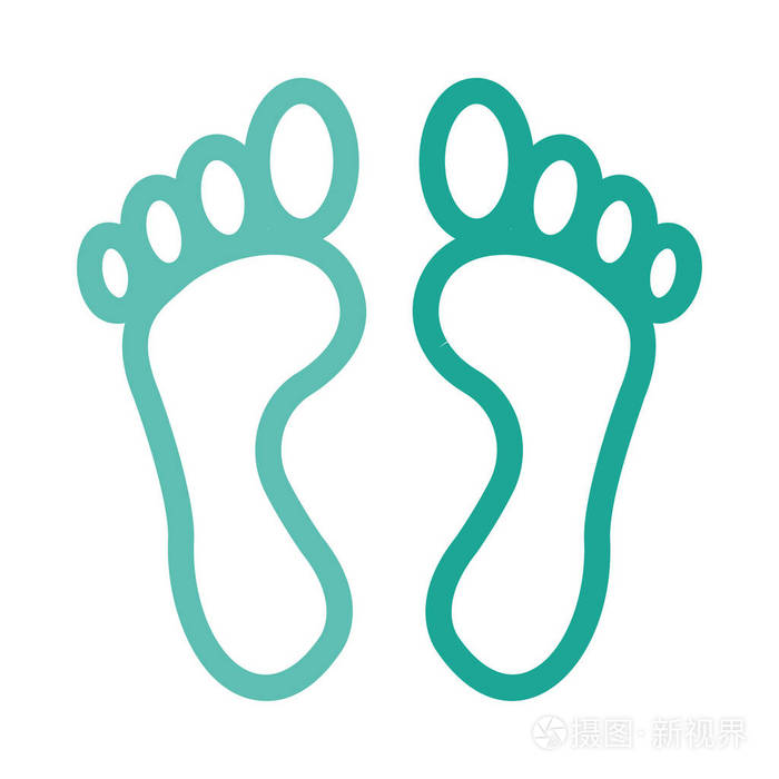 脚图标向量例证插画-正版商用图片08odpc-摄图新视界