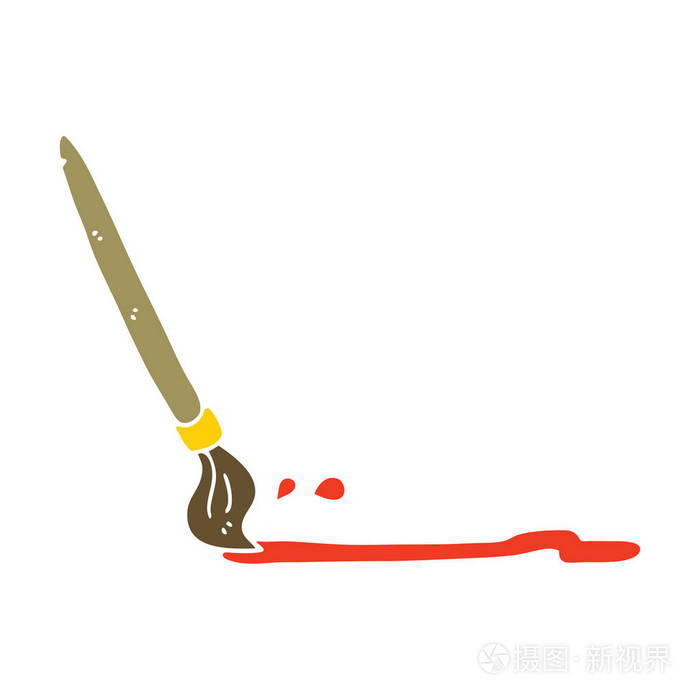 纯色风格动画片画笔插画-正版商用图片08oe59-摄图新视界