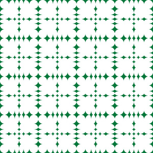 白色背景上的绿色抽象无缝纹理几何图案