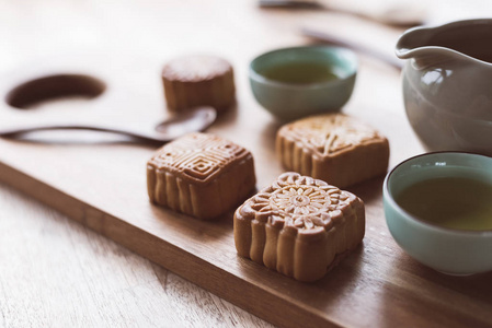 中国中秋月饼茶食品