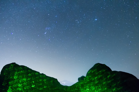 从希腊米特奥拉看到的星空