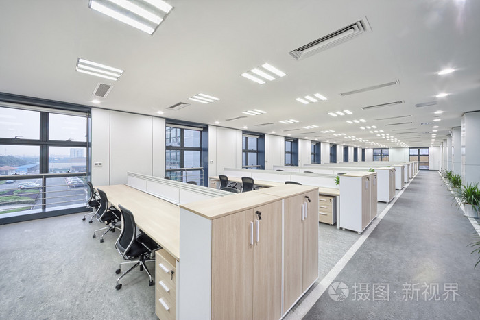 现代办公室内部