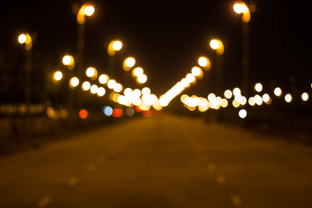 透视运河的电灯, 夜景背景