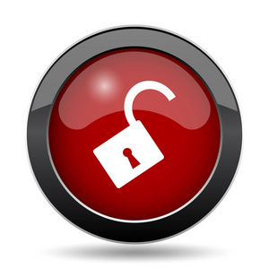 打开的锁状图标照片