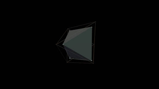 3d 插图不规则形状的金属银晶体, 低多边形抽象的图形, 在黑色的背景。未来主义设计。3d 渲染, 财富和繁荣的理念