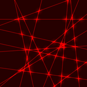 红色的激光光束照片