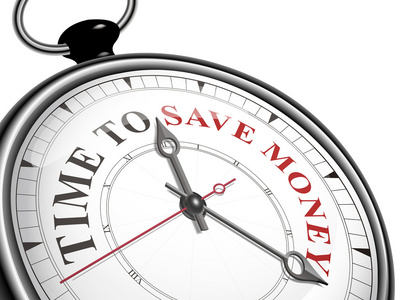 时钟的钱节省金钱概念时钟的时间照片