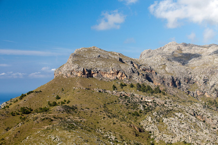 塞拉德 tramuntana山在马略卡岛，西班牙